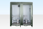 Double Mains Toilet Cabin