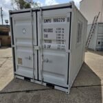 12ft Steel Shipping Container with Side Door, Rear Door & Window