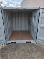 7ft Mini Shipping Container with Side Door, Rear Door & Window | Lockable Steel Storage Container - Image 2