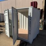8ft Shipping Container with Side Door, Rear Door & Window