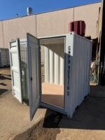 8ft Shipping Container with Side Door, Rear Door & Window